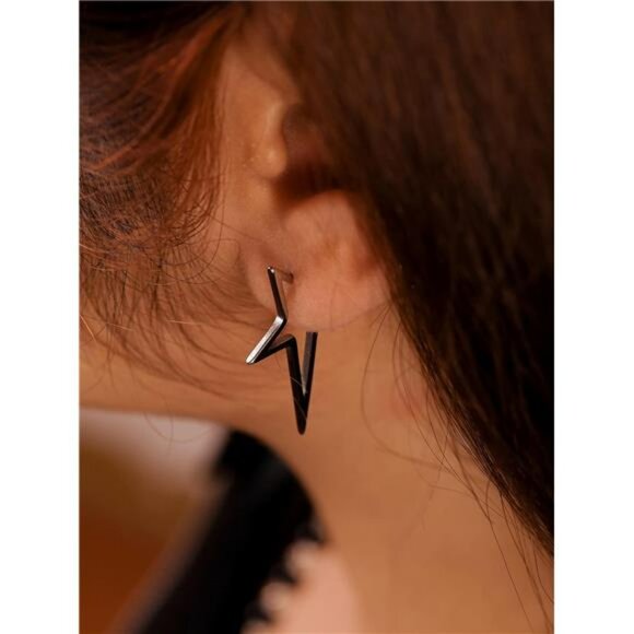 Goth Punk Star Spike Earrings Women Y2k Grunge Emo Dangle Drop Jewelry Gift - Picture 4 of 7